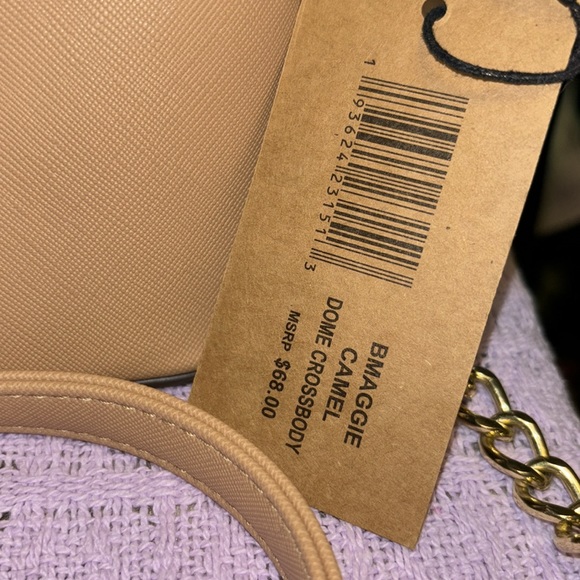 Steve Madden B Maggie Dome Crossbody Bag in Camel, New With Tags - Picture 4 of 11